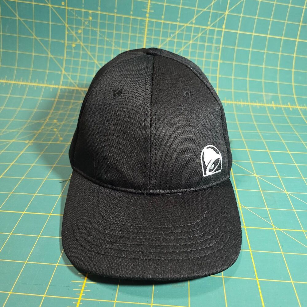 Taco Bell Black Baseball Cap Hat Adjustable Snapback Logo Fast Food Collectible